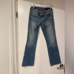 American Eagle Outfitters Light Blue Straight Leg Jeans